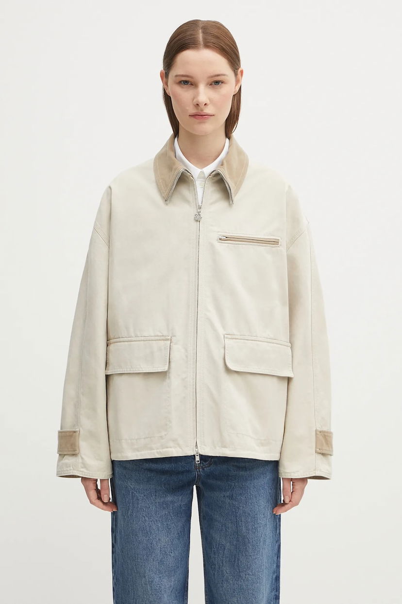 Takki KENZO Kenzo Workwear Oversize Jacket Beige | FF62VE2729HA