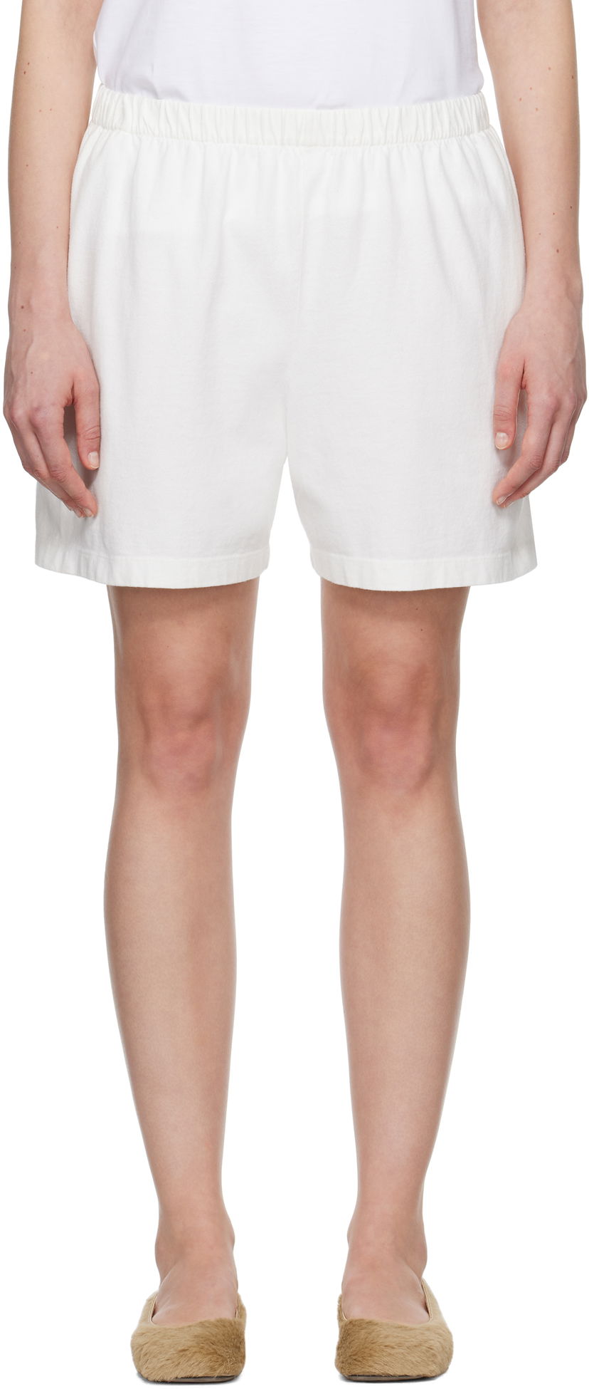 Shortsit The Row The Row Gunty Shorts Valkoinen | 7875-K526