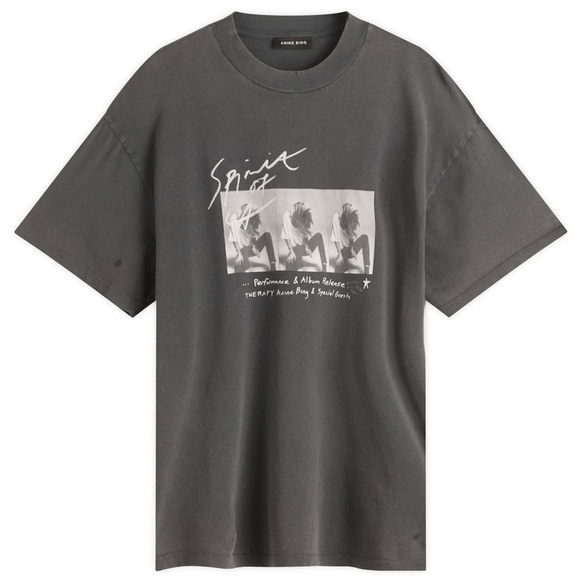 T-paita Anine Bing Anine Bing Ashton Concert T-Shirt, Size Large Harmaa | A-08-11304-WBL1