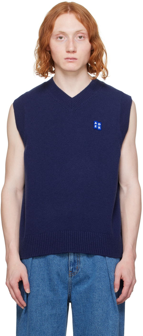 Villapaita ADER ERROR Wool Knit Vest Sininen | BMSGFYKT0201NV
