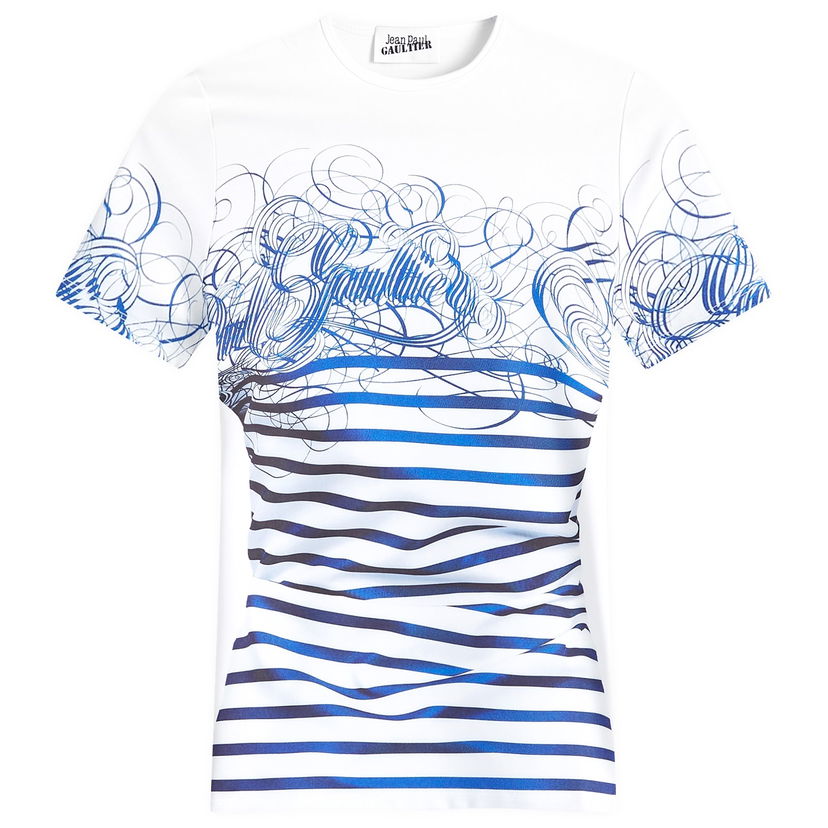 T-paita Jean Paul Gaultier Signature Graphic T-Shirt Valkoinen | 2430FTS089J5550159