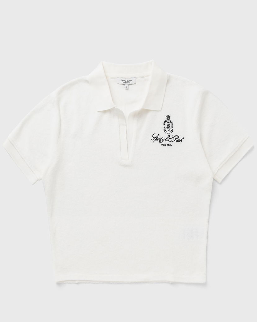 Poolopaita Sporty & Rich Sporty & Rich Women's Vendome Terry Polo Shirt Valkoinen | TO001602231WH01