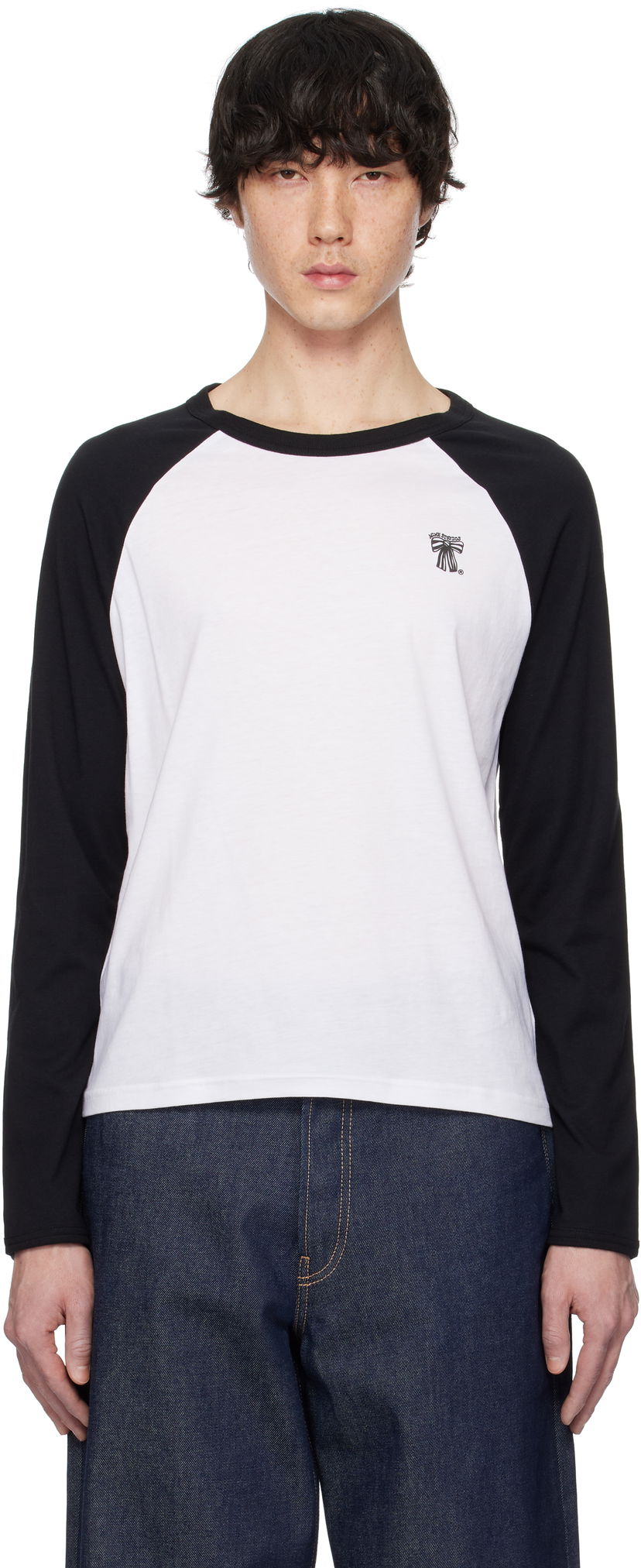 T-paita Acne Studios Acne Studios Regular-Fit Long Sleeve T-Shirt Valkoinen | CL0320-