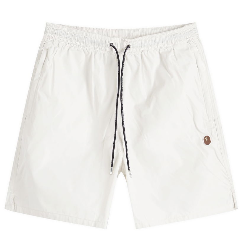 Shortsit BAPE A Bathing Ape Ape Head Nylon Beach Short Valkoinen | 001SPK301322M-GRY