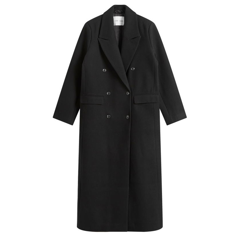 Takit Samsoe Samsoe Sajill Wool Coat W Musta | F25300152-CLR000021