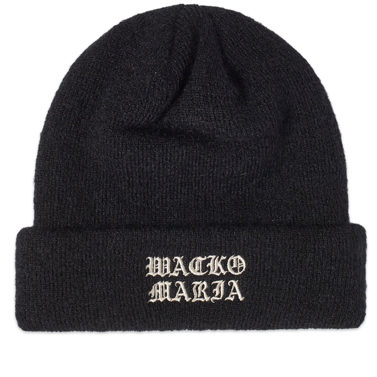Pipo WACKO MARIA Mohair Knitted Watch Beanie Musta | 23FW-WMA-CP03-BLK, 0