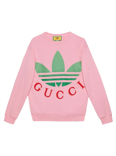 Huppari Gucci adidas x Cotton Jersey Crewneck Vaaleanpunainen | 721361 XJE2B 5904