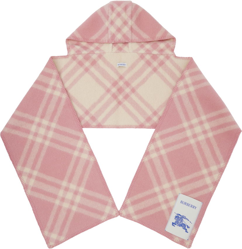 Huivi Burberry Burberry Check Hooded Scarf Vaaleanpunainen | 8114136