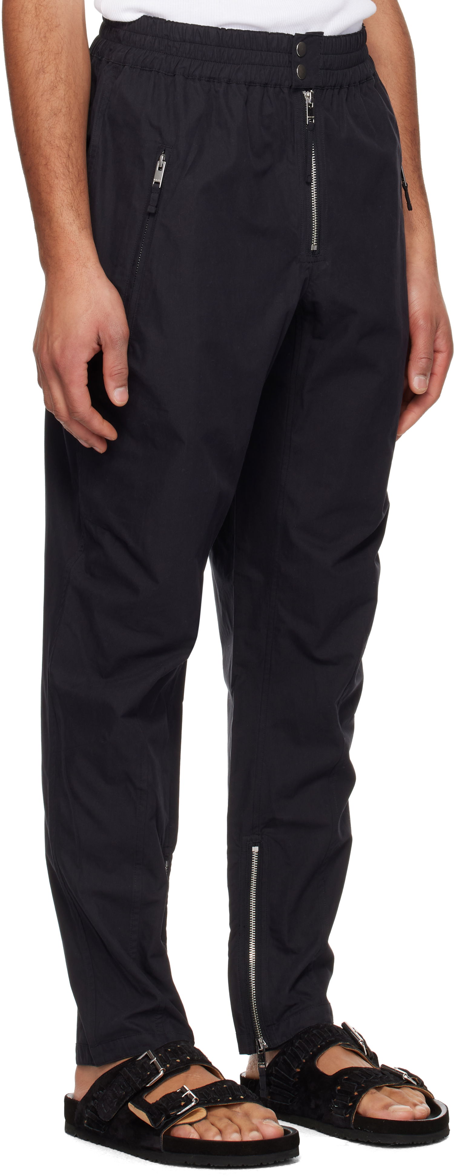 Verryttelyhousut ISABEL MARANT Isabel Marant Yilsen Zipped Trousers Musta | 25PPA0439HC-C1C02H, 1
