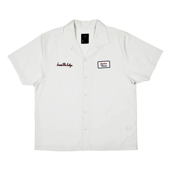 Paita Jordan Jordan x Union LA Embroidered Logo Woven Shirt Valkoinen | CV1356-094