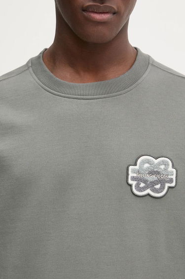 Villapaita Filling Pieces Filling Pieces Gowtu Crewneck Sweatshirt with Applique Harmaa | 74533926002, 6