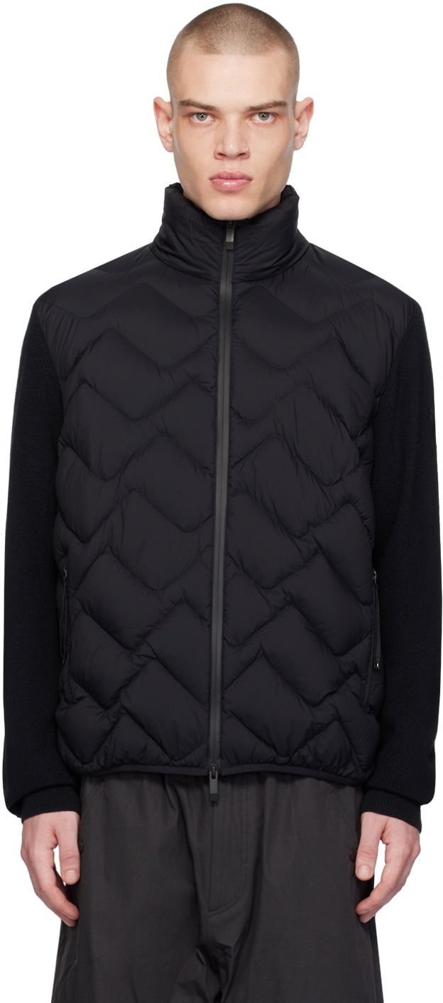 Takki Moncler Paneled Down Jacket Musta | J10919B00002M1259