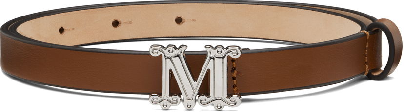 Vyöt Max Mara Max Mara Monogram Leather Belt Ruskea | 2524506011600
