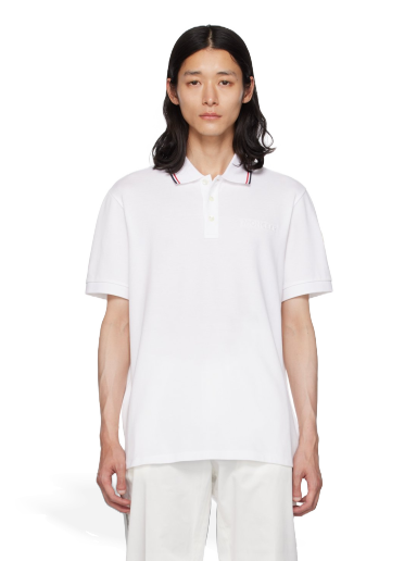 Poolopaita Moncler Embossed Polo Valkoinen | I20918A0000684556