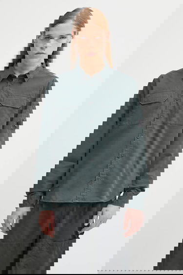 Paita C.P. Company C.P. Company Regular Fit Shirt Vihreä | 19CMSH706A110143G, 0