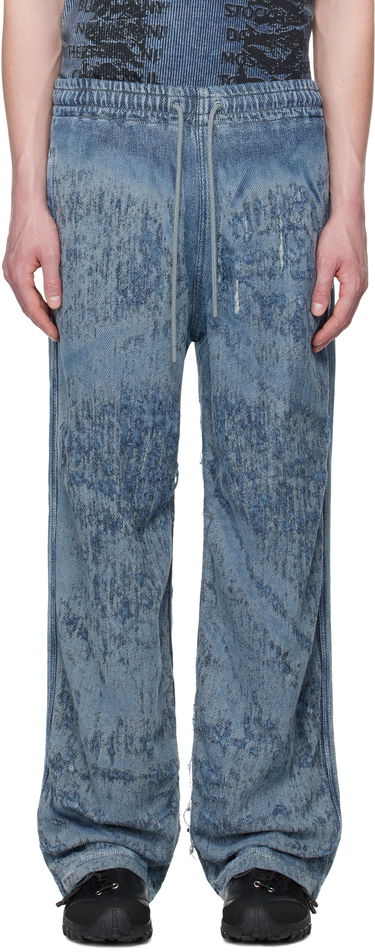Verryttelyhousut Diesel Diesel D-Enimos-FSG Acid Wash Drawstring Lounge Pants Sininen | A18936-068RQ-01, 0