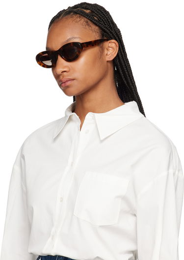 Aurinkolasit Anine Bing ANINE BING Roma Oval Sunglasses Ruskea | A-12-10090-TTI3, 3