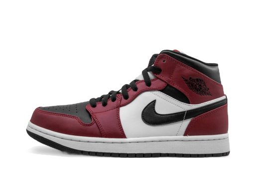 Rajoitettu erä Jordan Air Jordan 1 Mid "Chicago Black Toe" Punainen | 554724-069
