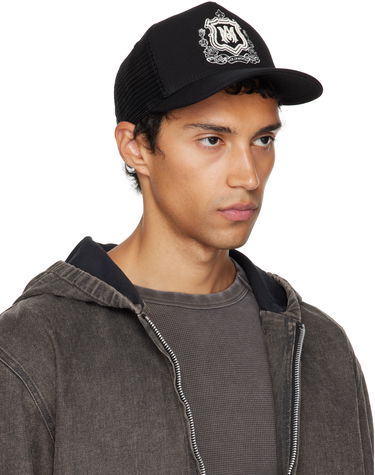 Korkki AMIRI AMIRI MA Crest Trucker Cap Musta | AMHATR1037, 1
