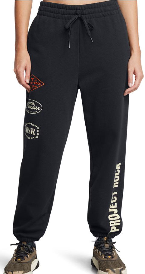 Verryttelyhousut Under Armour Project Rock Heavyweight Pants Musta | 1386445-001