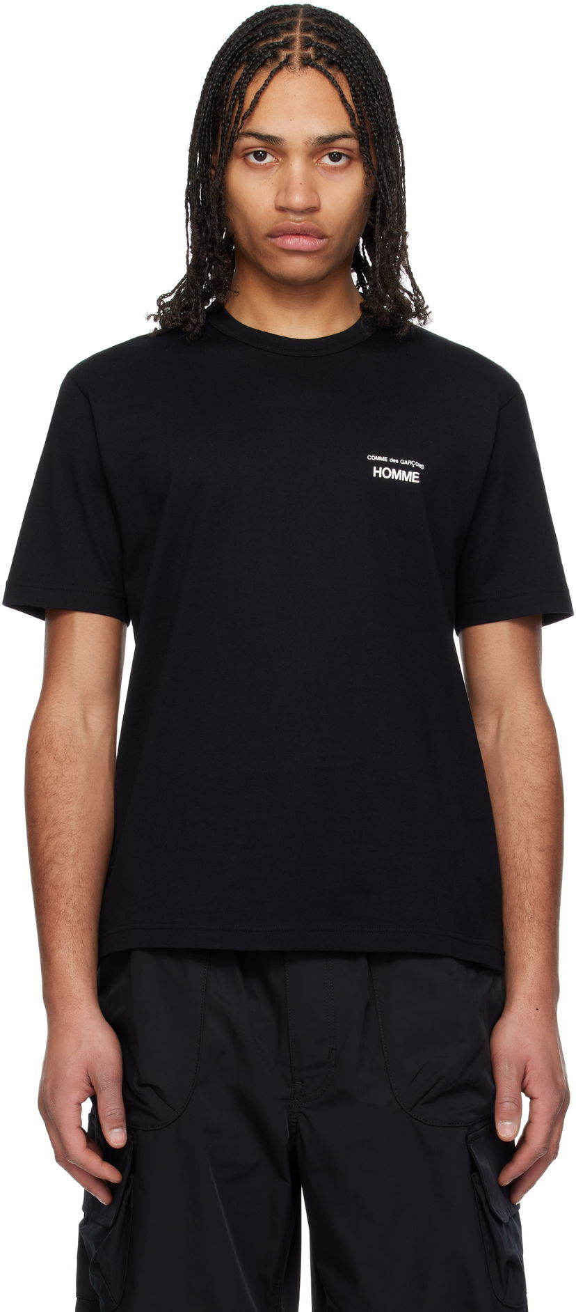 T-paita Comme des Garçons Homme Logo T-Shirt Musta | HO-T101-051