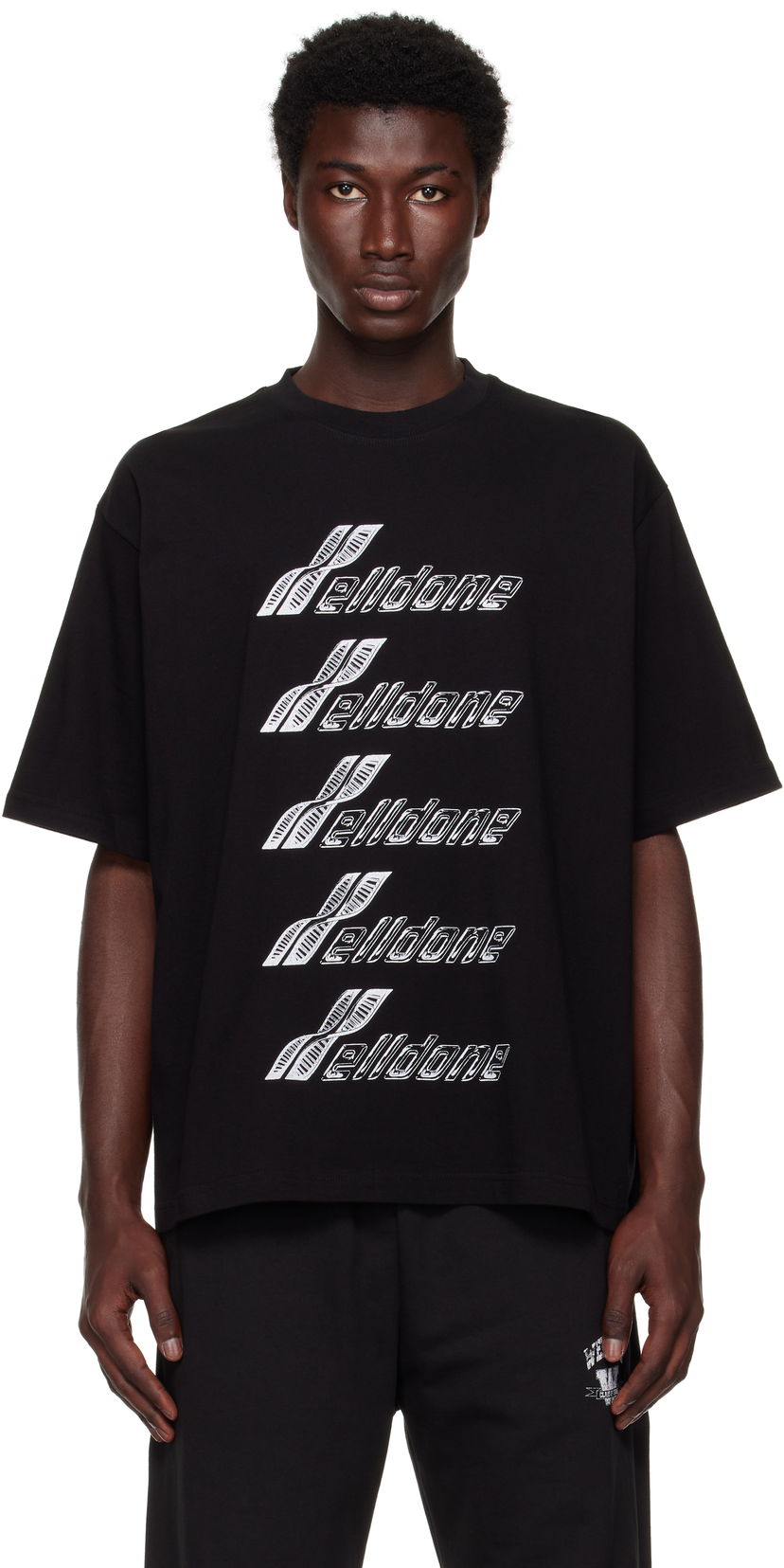 T-paita We11done We11done Se11done DNA T-Shirt Musta | WD-TT2-25-756-U-BK
