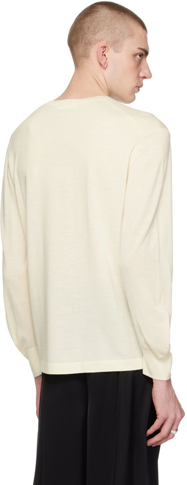 Villapaita Helmut Lang Curved Sleeve Sweater Beige | O01HM703, 2