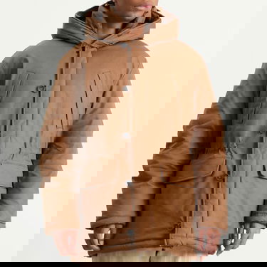 Parka Ranra Ranra Neve Canvas Cotton Parka Jacket, Size Large Ruskea | AMFW25OW01689-C725, 2