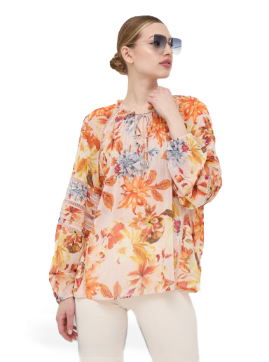 Paita GUESS Blouse Oranssi | W3GH60.WDW52