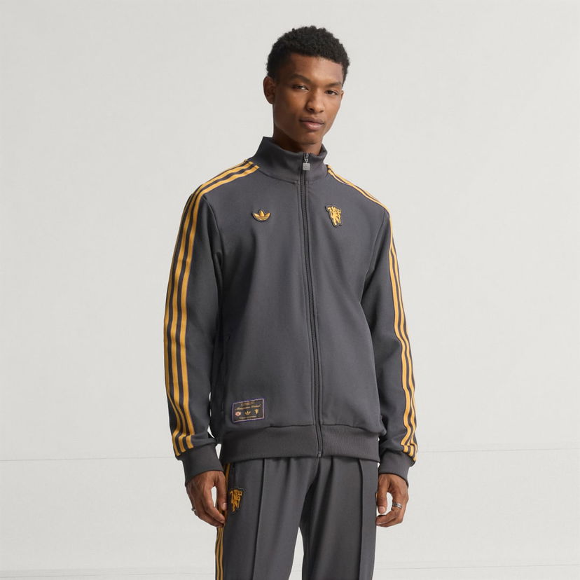 Verryttelypuku adidas Performance Manchester United Terrace Icons Track Top Harmaa | JN2816