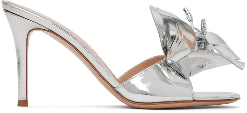 Tennarit ja kengät Gianvito Rossi Flower Heeled Sandals Metallinen | G15360.85RIC.MET
