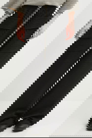 Cargo housut Rick Owens Rick Owens DRKSHDW Creatch Wide Cargo Drawstring Cotton Pants Musta | DU02E7394.TW, 0