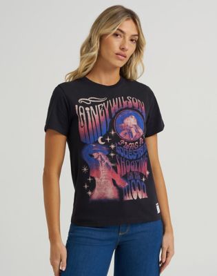 T-paita Wrangler Lainey Wilson Regular T-Shirt Musta | 112374958:XS, 0