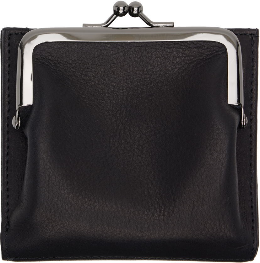 Lompakko Yohji Yamamoto Yohji Yamamoto Clasp Wallet Musta | DA-A88-784