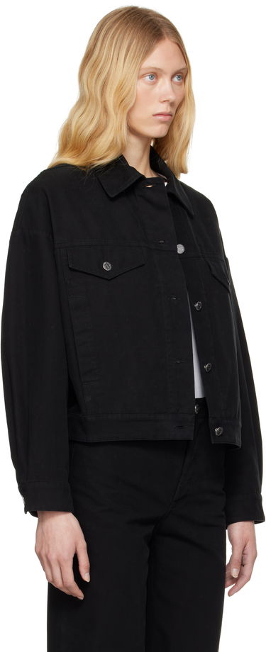 Takki A.P.C. A.P.C. Cally Cropped Denim Jacket Musta | COGBJ-F02905, 1