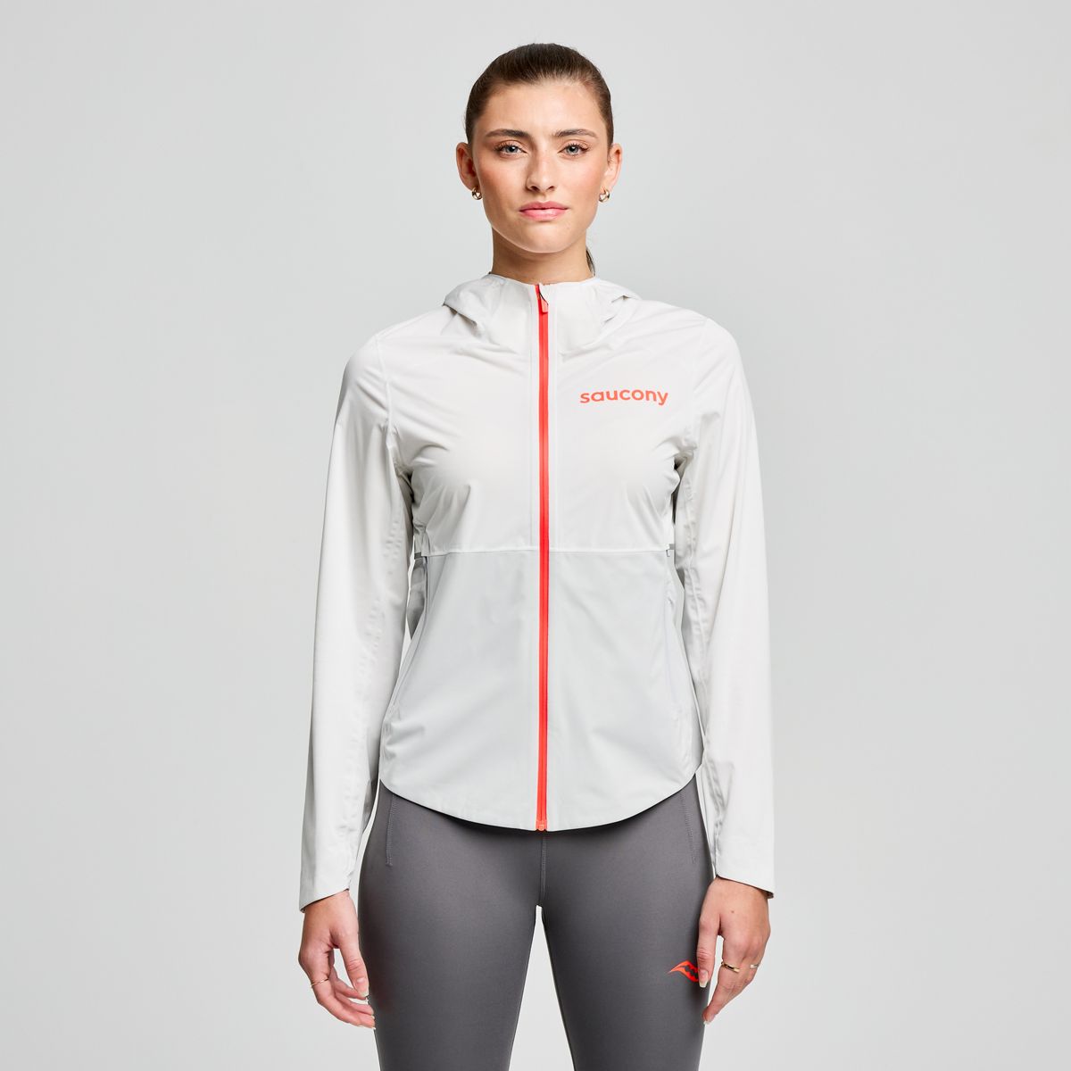 Tuulitakki Saucony Hurricane Waterproof Jacket Valkoinen | SAW800456-CD, 1