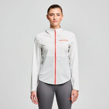 Tuulitakki Saucony Hurricane Waterproof Jacket Valkoinen | SAW800456-CD, 1