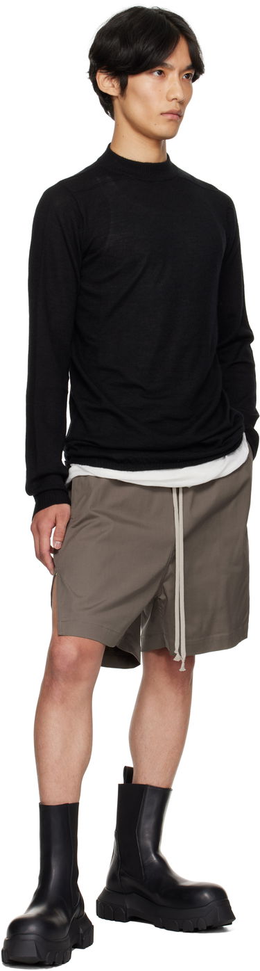 Villapaita Rick Owens Rick Owens Concordians Level Lupetto Sweater Musta | RU02E1625 WS, 3