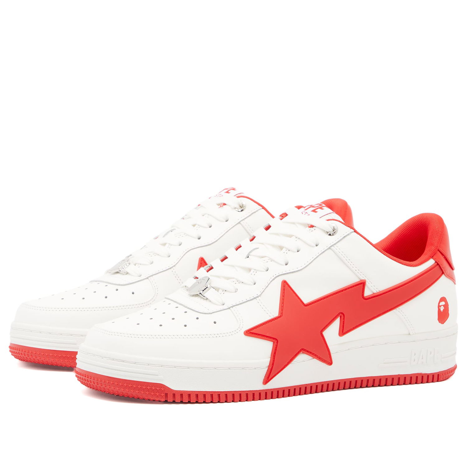 Tennarit ja kengät BAPE A Bathing Ape Bape Sta OS in Red, Size UK 7 | END. Clothing Punainen | 001FWK201314M-RED, 0