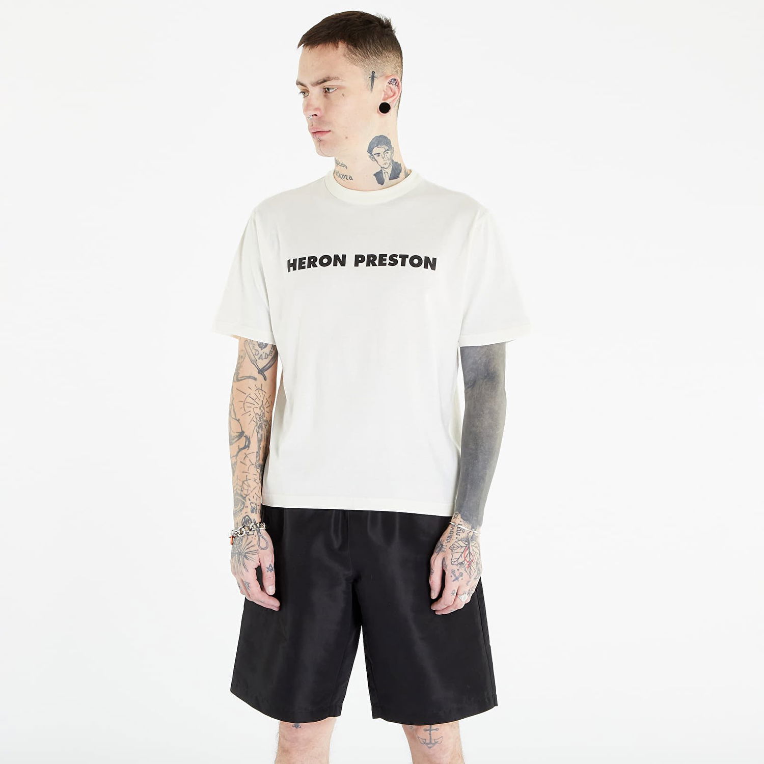 T-paita HERON PRESTON This Is Not Short Sleeve Tee Valkoinen | HMAA032S23JER0090110, 0