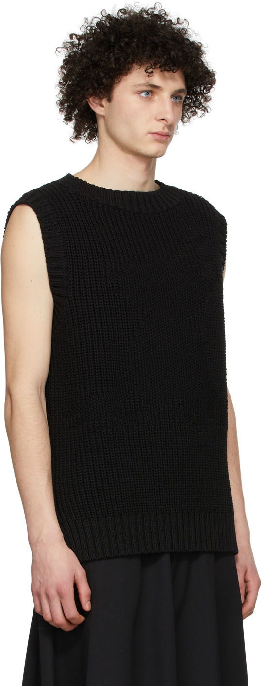 Villapaita We11done We11done Knit Monster Vest Musta | WD-KV1-22-607-U-BK, 1