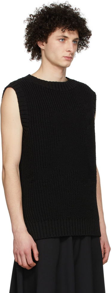 Villapaita We11done We11done Knit Monster Vest Musta | WD-KV1-22-607-U-BK, 1