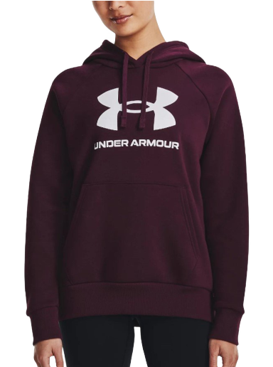 Huppari Under Armour Rival Fleece Big Logo Hoodie Burgundia | 1379501-600