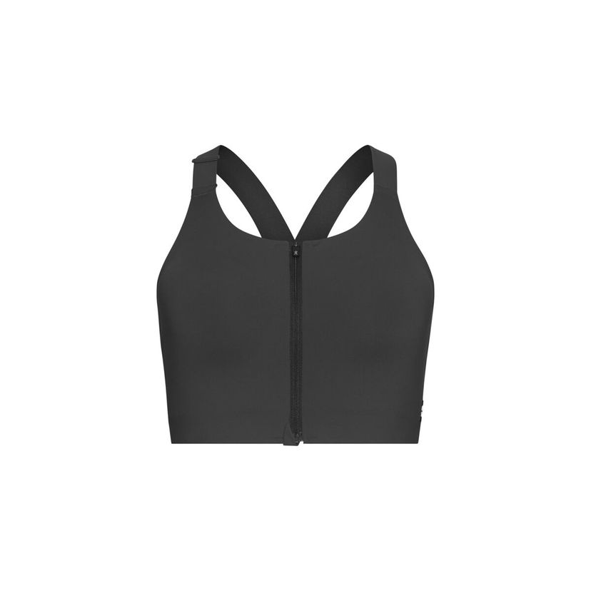Rintaliivit On Running On Endurance Zip Sports Bra Musta | 1WF30172608