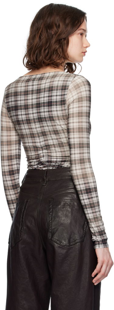 T-paita Acne Studios Acne Studios Faded Check Long Sleeve Top Monivärinen | AC0729-, 2