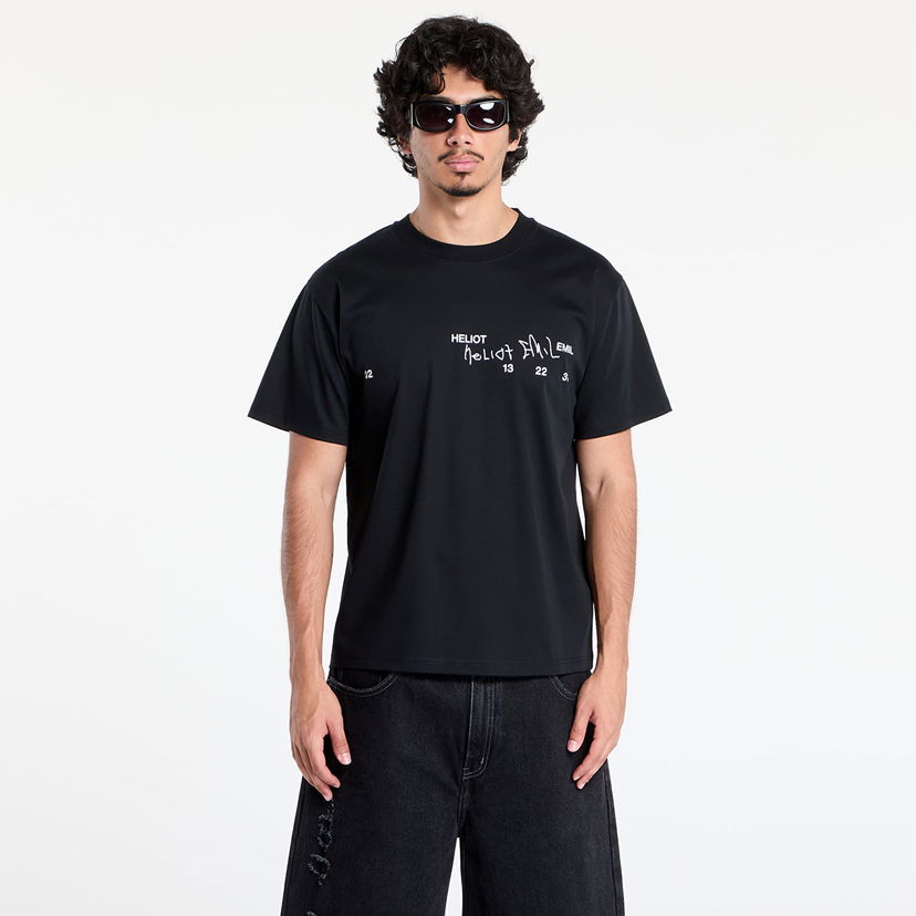 T-paita HELIOT EMIL HELIOT EMIL Fulgens T-Shirt Musta | PREAW25_M_09_141_BLK01