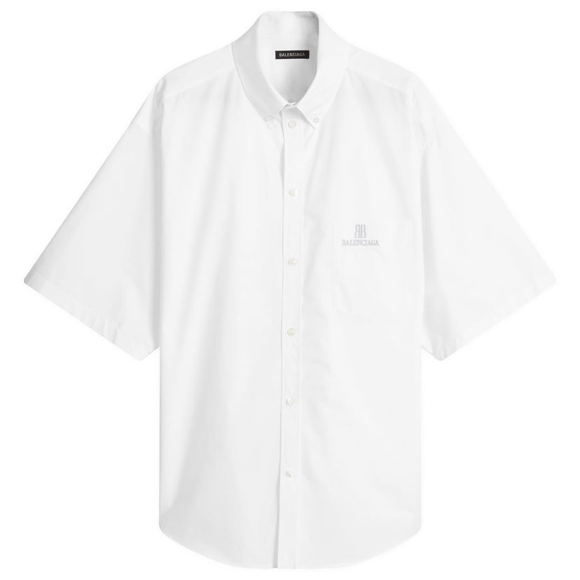 Paita Balenciaga Balenciaga Fit Shirt, Size Large Valkoinen | 839213-TRM28-9000