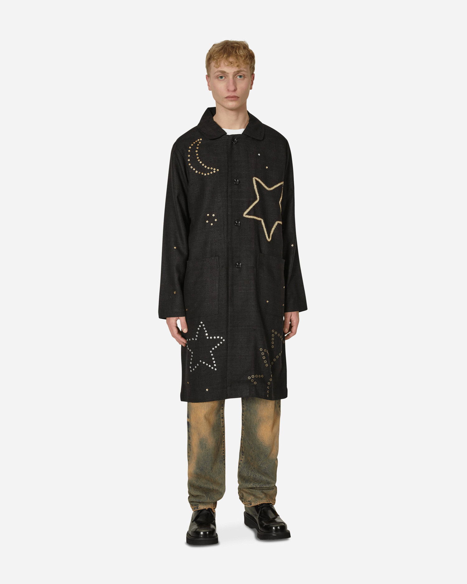 Takit Sky High Farm Embroidered Constellation Coat Musta | SHF03J002 1, 0