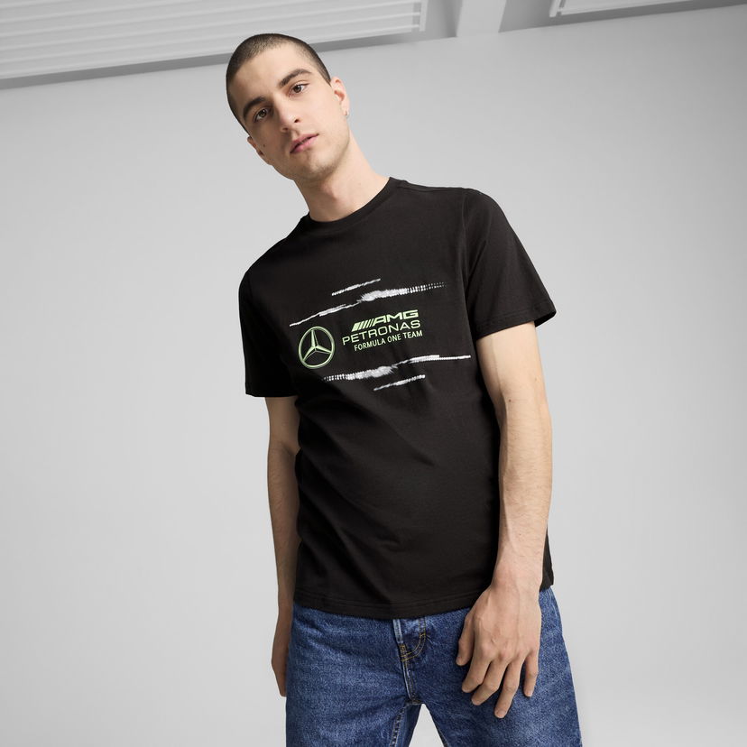 T-paita Puma Mercedes-AMG Petronas F1® Logo T-Shirt Musta | 627343_01