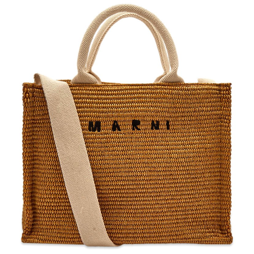 Kangaskassi Marni Marni Small Basket Bag Ruskea | SHMP0077U0-P3860-Z0R42